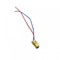 5V állítható lézercső Lézerfej Rézfej 6MM külső átmérőjű Lézerdióda Red dot lézermodul