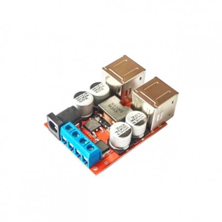 8V35V - 5V 8A tápfeszültség-csökkentő modul 4 portos USB kimenet mobiltelefon autós töltő