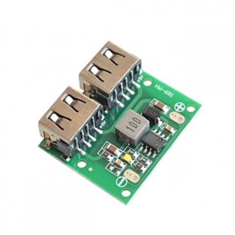 12V / 24V-5V kettős aljzatú 3A DC-DC autó töltőfeszültség-szabályozó HW-681 töltőmodul