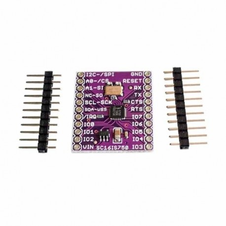 MCU-750 SC16IS750 Single UART I2C-busz / SPI interfésszel