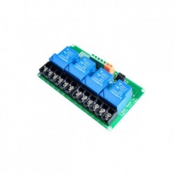 4 csatornás 5V relemodul magas és alacsony szintű intelligens otthoni PLC automatizálás vezérlés 30A
