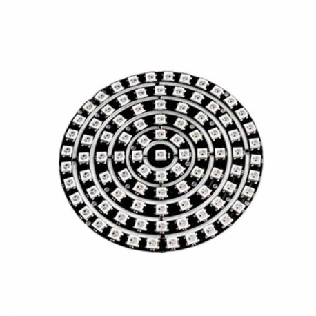 93 bites WS2812B 5050 RGB LED fejlesztőtábla beépített színes illesztőprogrammal