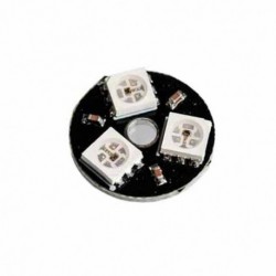 3 számjegyű WS2812 RGB LED színes, színes lámpás kerek intelligens fejlesztőlap