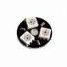 3 számjegyű WS2812 RGB LED színes, színes lámpás kerek intelligens fejlesztőlap