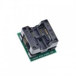 A18 - SOIC8 SOP8 - DIP8 széles testű ülés széles, 200 milliméteres programozó adapteraljzat, kék, ch341a