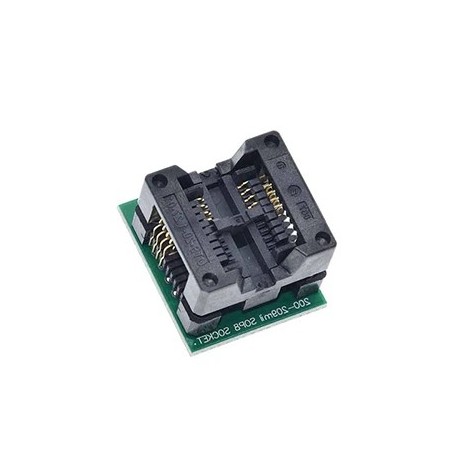 A18 - SOIC8 SOP8 - DIP8 széles testű ülés széles, 200 milliméteres programozó adapteraljzat, kék, ch341a