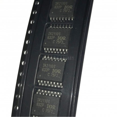 IR2110S SOP16 IR2110 IR2110STRPBF 2110 meghajtó 500V 2.5A 2-OUT Hi / Lo oldalsó nem inv-16 16 tűs SOIC WT / R