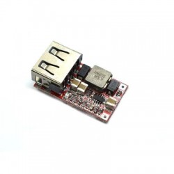 Hatékonyság: 97,5 DC-DC léptető modul 6-24V12V24V - 5V3A autós USB mobiltelefon töltő