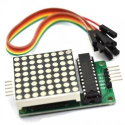 Késztermék MAX7219 pontmátrix modul vezérlő modul egy chipes mikrokomputer kijelző modul