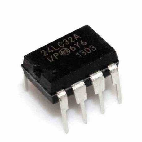 24lc32a 24lc32 Eeprom Serial-i2c 32k-bit 4k Pdip8 Ic 24lc32a-ip