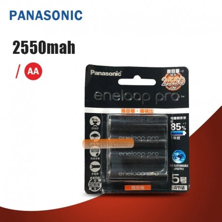 4db - Panasonic Eneloop eredeti akkumulátor Pro AA 2550mAh 1,2 V NI-MH fényképezőgép zseblámpa játék előre feltöltött
