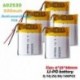 100PCS - 3.7V 500mAh 602530 lítium polimer újratölthető akkumulátor MP3 MP4 GPS játékolvasó tollhoz Smart Watch