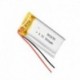 2db - 1 / 2db 3.7V 500mAh 802035 polimer lítium akkumulátor MP3 MP4 MP5 Bluetooth headset figyelő kaputelefonhoz Li-polimer