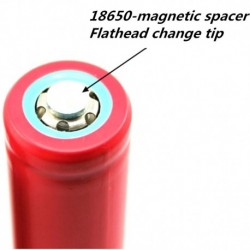 18650 tömítés lapos vége erős mágnesdarabbá válik kis mágneses elemlámpa elem távtartó