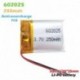 2db - 602025 3,7 V 250 mAh lítium akkumulátorok MP3 MP4 MP5 GPS PSP mobil bluetooth headset hangszóró Li-Po li ion