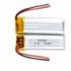 2db - 501235 3,7v 180mAh újratölthető lítium polimer akkumulátor MP3 MP4 GPS navigációs bluetooth headset hangszóróhoz