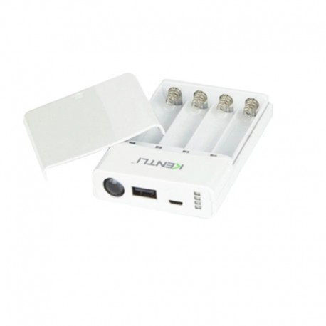 KENTLI multifunkciós power bank multifunkcionális töltő elemlámpával KENTLI AA 1.5V lítium újratölthető
