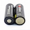 2db / tétel Soshine 26650 3.7V 5500mAh védett újratölthető Li-ion lítium akkumulátor
