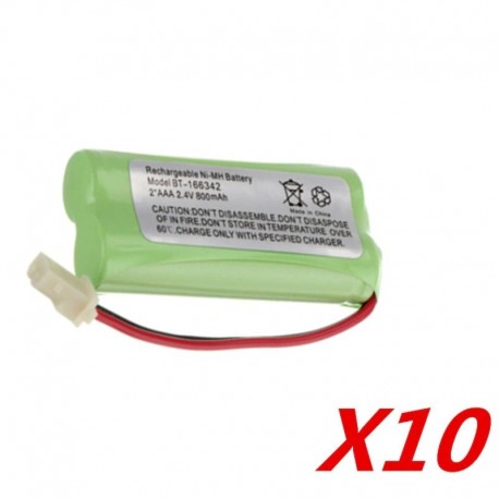 10PCS BT-166342 2.4V 800mAh Ni-MH újratölthető akkumulátor belső cellája vezeték nélküli telefonhoz BT-166342
