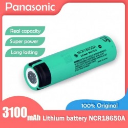 Névleges feszültség: 3,7 V - 1PCS Panasonic 100 eredeti NCR18650A 3100mAh 3.7V 18650 újratölthető lítium lítium-ion