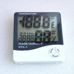 HTC-1 nagy pontosságú LCD digitális hőmérő higrométer beltéri elektronikus hőmérséklet-páratartalom mérő óra