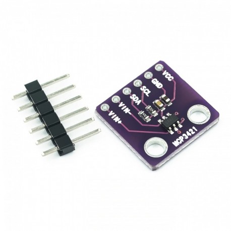 MCP3421 I2C SOT23-6 delta-sigma ADC kiértékelő modul tábla a PICkit soros analizátor modulhoz