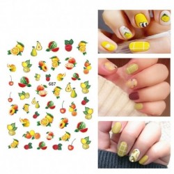1 lap Körömdíszítő matrica - unisex - 03 687 - 687-es verzió - Vegyes gyümölcs mintával