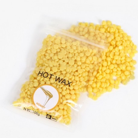 édesem - 100g szalag nélküli szőrtelenítő forró film kemény viasz pellet gyantázó szőrtelenítő bab nőknek férfi
