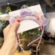 06 - 1db aranyos gyerekek macska fül fejpánt gyerek hajszalagok rajzfilm gyermekek hercegnő haj kiegészítők Scrunchie