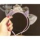 06 - 1db aranyos gyerekek macska fül fejpánt gyerek hajszalagok rajzfilm gyermekek hercegnő haj kiegészítők Scrunchie