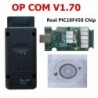 Forró OPCOM opel V1.70 OPCOM-hoz a legjobb zöld NYÁK valódi PIC18F458 chip OBD2 CAN busz az Opel obd2 Professional