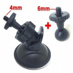 6 mm-es fej plusz 4 mm-es ragadós DVR-tartó kerek szívótalpra szerelhető állványra Autós autótartó DVR DV GPS-kamera