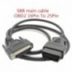 Új OBD2 16PIN - 25PIN kábel az SBB kulcsos programozóhoz Sbb v33 kulcs prog 25 PIN OBD 2 fő kábeladapter diagnosztikai