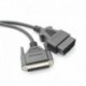 Új OBD2 16PIN - 25PIN kábel az SBB kulcsos programozóhoz Sbb v33 kulcs prog 25 PIN OBD 2 fő kábeladapter diagnosztikai