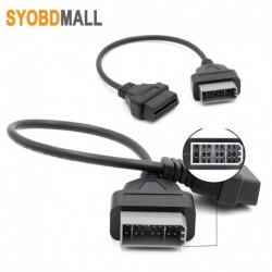 Autódiagnosztikai csatlakozó Nissan régi járművekhez 14 tűs OBD2 16 tűs adapter 14 tűs anya OBD II 16 tűs adatkábel