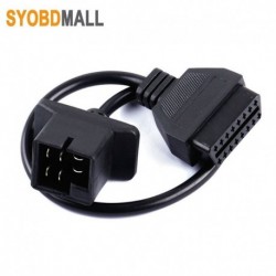 Autódiagnosztikai adapter férfi 6 tűs csatlakozó Chrysler / Jeep / Dodge 6 tűs járművekhez, női OBD1 - OBD2 kábel 6