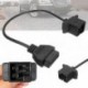 Autódiagnosztikai adapter férfi 6 tűs csatlakozó Chrysler / Jeep / Dodge 6 tűs járművekhez, női OBD1 - OBD2 kábel 6