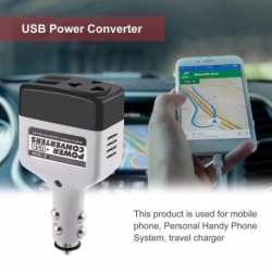Legújabb DC 12/24 V - AC 220 V / USB 6 V autós áramátalakító adapter Mobil autós elektromos töltő átalakító USB