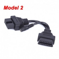 2. modell - Forró OBDII 16pin - 12pin Obd interfész a Mitsubishi autódiagnosztikai szkennerhez 16 tűs Obd2 dugó - 12PIN