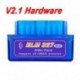 Kék V2.1 - Autódiagnosztikai szkenner ELM327 Bluetooth V2.1 OBD2 CAN-BUS tesztelő támogatja az Android vékony nyomatékát