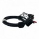 Gépjármű-szkenner 16pin férfi OBD2 kábel átalakítása 4 db DB9 női fejadapter plusz 2 egyenáramú busz diagnosztikai