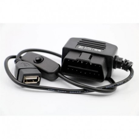 Autós vezetési felvevő feszültségesésű kábele OBD2 16PIN férfi adapter az usb női port dugaszához, veszteségmentes