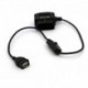 Autós vezetési felvevő feszültségesésű kábele OBD2 16PIN férfi adapter az usb női port dugaszához, veszteségmentes