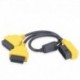 Új 50 cm-es OBD2 16 tűs kábel 1-3 átalakító adapter OBD2 osztó Y kábel J1962M - 3-J1962F osztó OBD2 hosszabbító