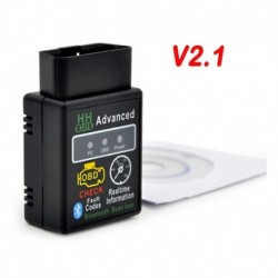 V2.1 - Android rendszerhez Windows MINI ELM327 HHOBD HH OBD Bluetooth OBD2 V2.1 Fekete intelligens autó diagnosztikai eszköz
