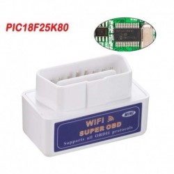 PIC18F25K80 chip - Jó WIFI Super OBD ELM327 V1.5 PIC18F25K80 autódiagnosztikai szkenner működik Okos telefon Android / iOS