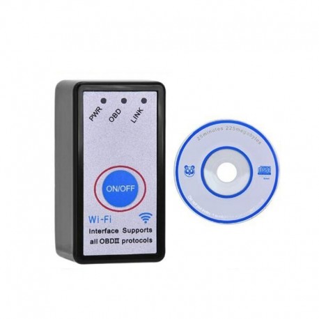 01 - Új ELM327 WiFi V1.5 be- és kikapcsolás 4MHz OBDII diagnosztikai eszközzel IOS / Android ELM 327 OBD2 kódolvasóhoz