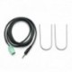 Új autós Aux sztereó audio vonali bemeneti adapterkábel 3,5 mm-es iPhone iPod MP3-hoz eltávolító eszközzel a Renaut 2005