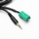 Új autós Aux sztereó audio vonali bemeneti adapterkábel 3,5 mm-es iPhone iPod MP3-hoz eltávolító eszközzel a Renaut 2005