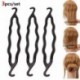 3PCS - DIY Hajkiegészítők Varázsfánk konty készítő Zsinór formázó hajtűk Barrettes Twist hajcsipeszek Frizura fonás